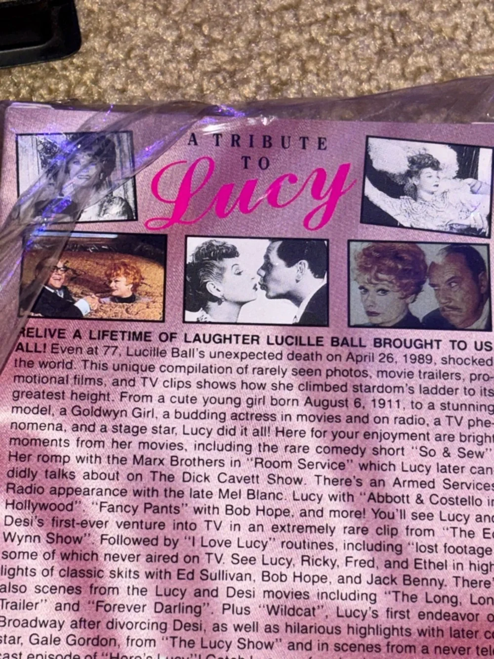 Lot Of Tribute I Love Lucy VHS Tapes.